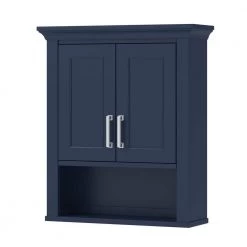 Foremost Lawson 24 in. W x 8 in. D x 28 in. H Bathroom Storage Wall Cabinet in Agean Blue
