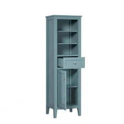 Home Decorators Collection Beverly 20 in. W x 16 in. D x 62 in. H Linen Cabinet in Aegean Teal -Bathroom Cabinets Shop aegean teal home decorators collection linen cabinets 20303 lt20 at 77 1000