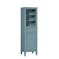 Home Decorators Collection Beverly 20 in. W x 16 in. D x 62 in. H Linen Cabinet in Aegean Teal -Bathroom Cabinets Shop aegean teal home decorators collection linen cabinets 20303 lt20 at c3 1000