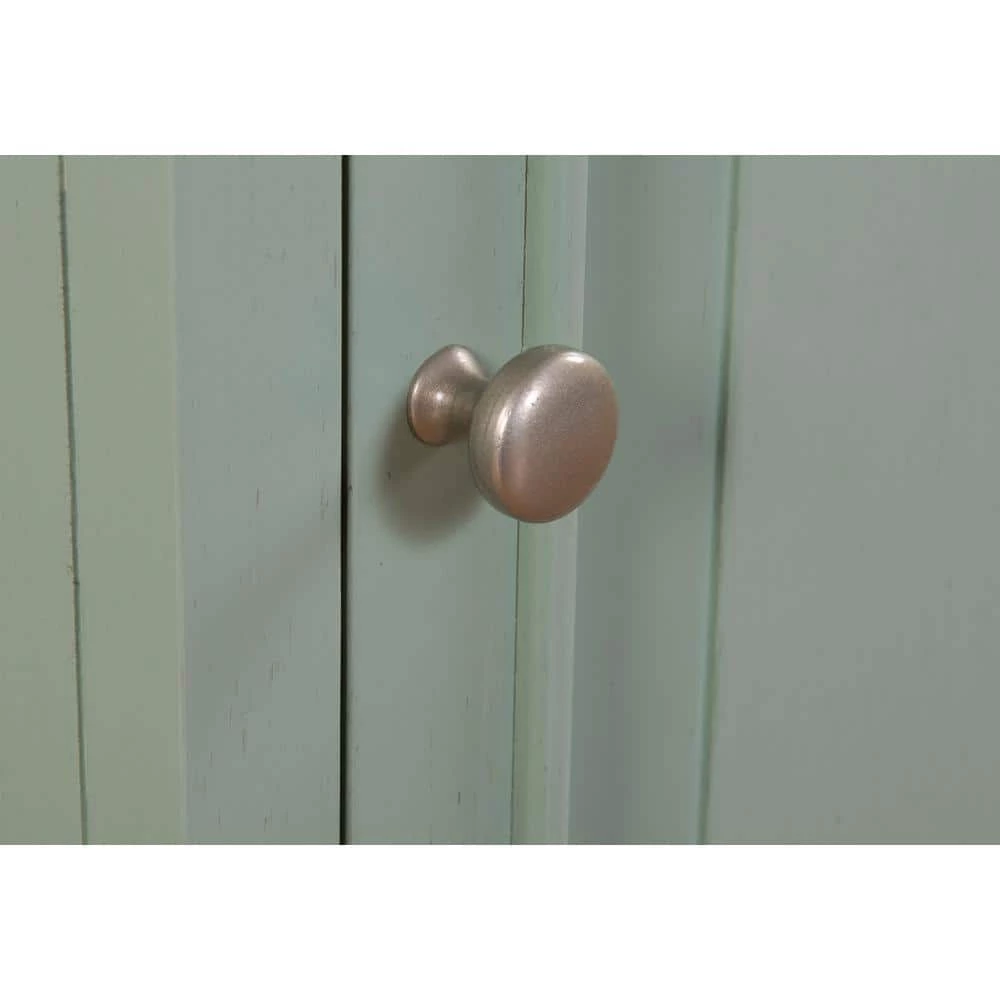 Home Decorators Collection Sadie 20 in. W x 14 in. D x 64.5 in. H Linen Cabinet in Antique Light Cyan 6 Home Decorators Collection Sadie 20 in. W x 14 in. D x 64.5 in. H Linen Cabinet in Antique Light Cyan - Image 4