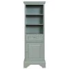 Home Decorators Collection Sadie 20 in. W x 14 in. D x 64.5 in. H Linen Cabinet in Antique Light Cyan -Bathroom Cabinets Shop antique light cyan home decorators collection linen cabinets md l2120 64 1000