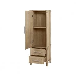Home Decorators Collection Aberdeen 20.71 in. W x 14.40 in. D x 60 in. H Single Door Linen Cabinet in Antique Oak -Bathroom Cabinets Shop antique oak home decorators collection linen cabinets aberdeen lc ao 4f 1000