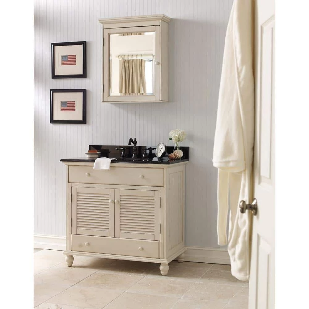 Home Decorators Collection Cottage 23-3/4 in. W Bathroom Storage Wall Cabinet in Antique White 8 Home Decorators Collection Cottage 23-3/4 in. W Bathroom Storage Wall Cabinet in Antique White - Image 6