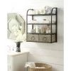4D Concepts Windsor 24 in. W Storage Rack with Two Baskets in Brown -Bathroom Cabinets Shop black brown 4d concepts bathroom wall cabinets 603120 64 1000