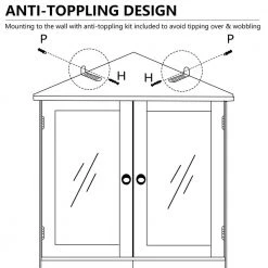 VEIKOUS 18 in. W x 35 in. D x 71 in. H Blue Corner Linen Cabinet Storage with Adjustable Shelves and Glass Doors in Blue -Bathroom Cabinets Shop blue veikous linen cabinets hp0109 01bu 44 1000