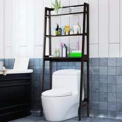 CASAINC 25 in. W 3-Shelf Over-The-Toilet Freestanding Storage Organizer Toilet Rack 19 CASAINC 25 in. W 3-Shelf Over-The-Toilet Freestanding Storage Organizer Toilet Rack -Bathroom Cabinets Shop brown casainc bathroom wall cabinets hywy 63999bn 31 1000