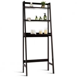 CASAINC 25 in. W 3-Shelf Over-The-Toilet Freestanding Storage Organizer Toilet Rack 14 CASAINC 25 in. W 3-Shelf Over-The-Toilet Freestanding Storage Organizer Toilet Rack -Bathroom Cabinets Shop brown casainc bathroom wall cabinets hywy 63999bn 4f 1000
