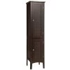 Costway 14.5 in. W x 14.5 in. D x 63 in. H Wood Freestanding Linen Cabinet Bathroom Storage Cabinet in Brown -Bathroom Cabinets Shop brown costway linen cabinets hw66805cf 64 1000