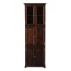 Home Decorators Collection Hampton Harbor Tall Cabinet with 25 in. W in Sequoia Finish -Bathroom Cabinets Shop brown home decorators collection linen cabinets bf 23930 sq 64 1000