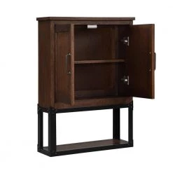 Home Decorators Collection Alster 25 in. W x 8 in. D x 30 in. H Bathroom Storage Wall Cabinet in Brown Oak -Bathroom Cabinets Shop brown oak home decorators collection bathroom wall cabinets tj 0401wc2530br 77 1000