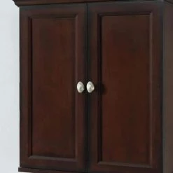 Home Decorators Collection Teagen 25 in. W Wall Cabinet in Dark Espresso -Bathroom Cabinets Shop dark espresso home decorators collection bathroom wall cabinets teagen wc eb 4f 1000