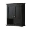 Wyndham Collection Deborah 25 in. W x 30 in. H x 9 in. D Bathroom Storage Wall Cabinet in Dark Espresso 2 Wyndham Collection Deborah 25 in. W x 30 in. H x 9 in. D Bathroom Storage Wall Cabinet in Dark Espresso -Bathroom Cabinets Shop dark espresso with polished chrome trim wyndham collection bathroom wall cabinets wcs2020wcde 64 1000