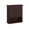 RiverRidge Home Hayward 24.5 in. H 7.88 in. D x 22.81 in. W Two-Door Bathroom Wall Cabinet in a Dark Woodgrain Veneer Finish 2 RiverRidge Home Hayward 24.5 in. H 7.88 in. D x 22.81 in. W Two-Door Bathroom Wall Cabinet in a Dark Woodgrain Veneer Finish -Bathroom Cabinets Shop dark woodgrain riverridge home bathroom wall cabinets 06 176 64 1000