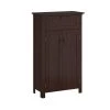 RiverRidge Home Hayward 23.63 in. W x 7.88 D x 40.13 in. H Dark Woodgrain Freestanding Two-Door Linen Cabinet -Bathroom Cabinets Shop dark woodgrain riverridge home linen cabinets 06 175 64 1000