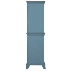 Home Decorators Collection Strousse 21 in. W x 72 in. H Linen Cabinet in Distressed Blue Fog -Bathroom Cabinets Shop distressed blue fog home decorators collection linen cabinets srbl2172 66 1000