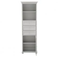 Home Decorators Collection Hampton Harbor 22 in. W x 10 in. D x 67-1/2 in. H Linen Storage Cabinet in Dove Grey 8 Home Decorators Collection Hampton Harbor 22 in. W x 10 in. D x 67-1/2 in. H Linen Storage Cabinet in Dove Grey -Bathroom Cabinets Shop dove grey home decorators collection linen cabinets bf 21892 dg 40 1000