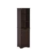 RiverRidge Home Ashland 16-1/2 in. W x 60 in. H Tall Cabinet in Espresso