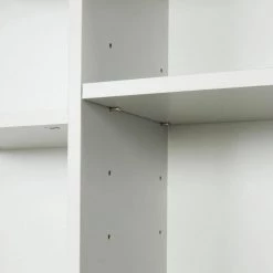 Aoibox 23.6 in. W x 9.7 in. D x 31.3 in. H Gray Open Style Shelf Cabinet Linen Cabinet with Adjustable Plates, Gray -Bathroom Cabinets Shop gray aoibox linen cabinets snmx823 fa 1000