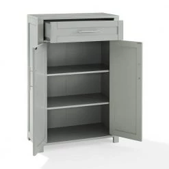 CROSLEY FURNITURE Savannah 23.88 in. W x 11.75 in. D x 36 in. H Linen Cabinet in Gray 11 CROSLEY FURNITURE Savannah 23.88 in. W x 11.75 in. D x 36 in. H Linen Cabinet in Gray -Bathroom Cabinets Shop gray crosley furniture linen cabinets cf3116 gy 4f 1000