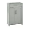 CROSLEY FURNITURE Savannah 23.88 in. W x 11.75 in. D x 36 in. H Linen Cabinet in Gray -Bathroom Cabinets Shop gray crosley furniture linen cabinets cf3116 gy 64 1000