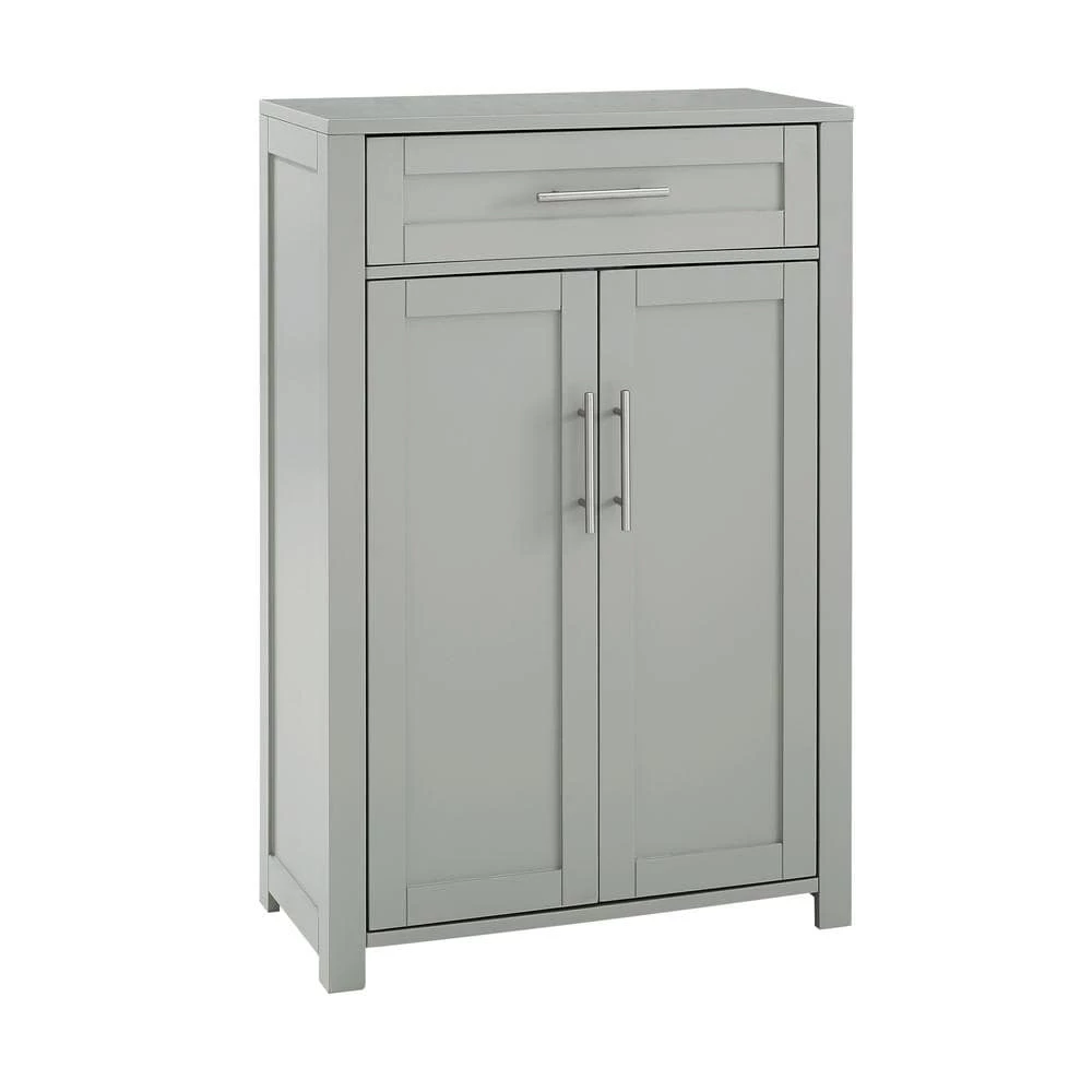 CROSLEY FURNITURE Savannah 23.88 in. W x 11.75 in. D x 36 in. H Linen Cabinet in Gray 3 CROSLEY FURNITURE Savannah 23.88 in. W x 11.75 in. D x 36 in. H Linen Cabinet in Gray