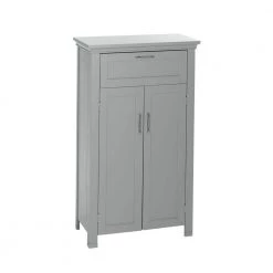RiverRidge Home Somerset Collection 23.6 in. W x 40.12 in. H x 12 in. D 2-Door Floor Cabinet in Gray