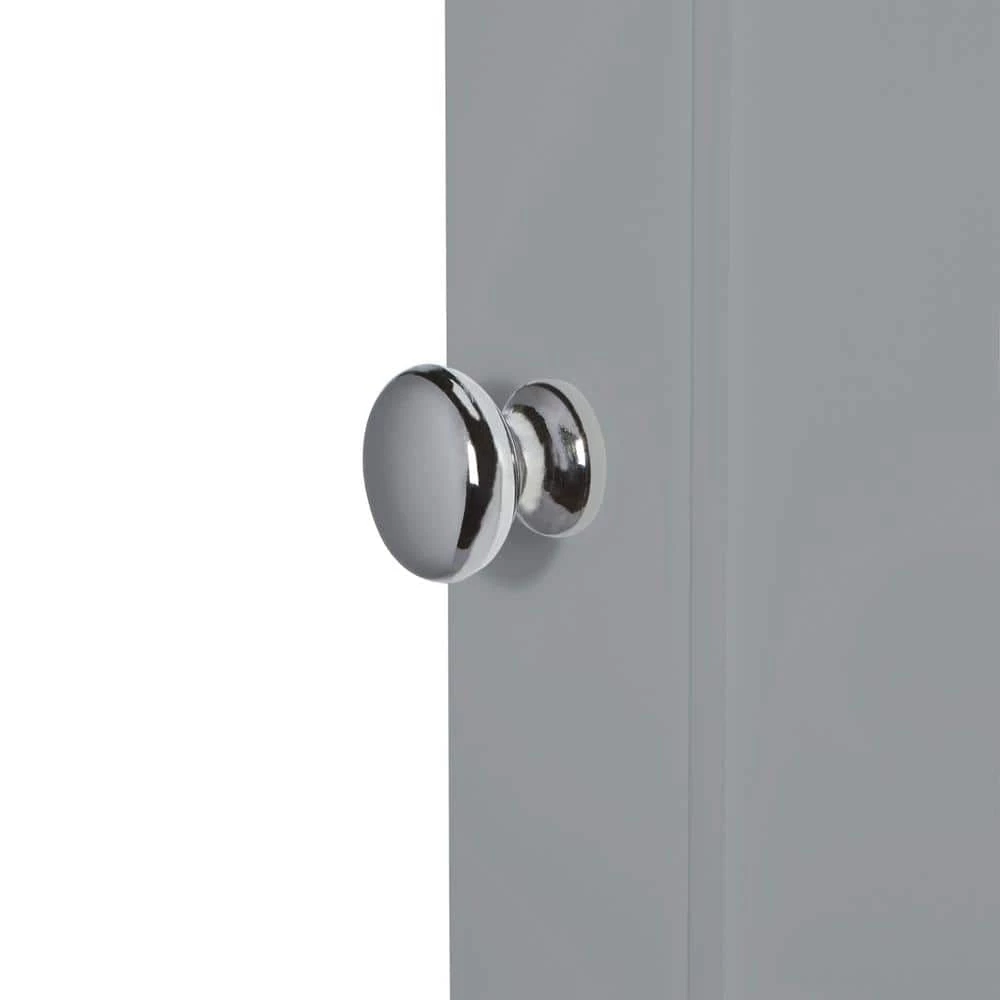 RiverRidge Home Ashland 16-1/2 in. W x 60 in. H Bathroom Linen Storage Tower Cabinet in Gray 13 RiverRidge Home Ashland 16-1/2 in. W x 60 in. H Bathroom Linen Storage Tower Cabinet in Gray - Image 11