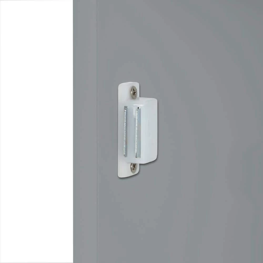 RiverRidge Home Ashland 16-1/2 in. W x 60 in. H Bathroom Linen Storage Tower Cabinet in Gray 14 RiverRidge Home Ashland 16-1/2 in. W x 60 in. H Bathroom Linen Storage Tower Cabinet in Gray - Image 12