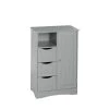 RiverRidge Home Ashland 22 in. W x 32 in. H Bathroom Linen Storage Floor Cabinet in Gray -Bathroom Cabinets Shop gray riverridge home linen cabinets 06 087 64 1000