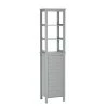 RiverRidge Home Madison 15.75 in. W Linen Tower with Open Shelves in Gray -Bathroom Cabinets Shop gray riverridge home linen cabinets 06 119 64 1000