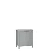 RiverRidge Home Madison 23.63 in. W 2-Door Floor Cabinet in Gray -Bathroom Cabinets Shop gray riverridge home linen cabinets 06 121 64 1000