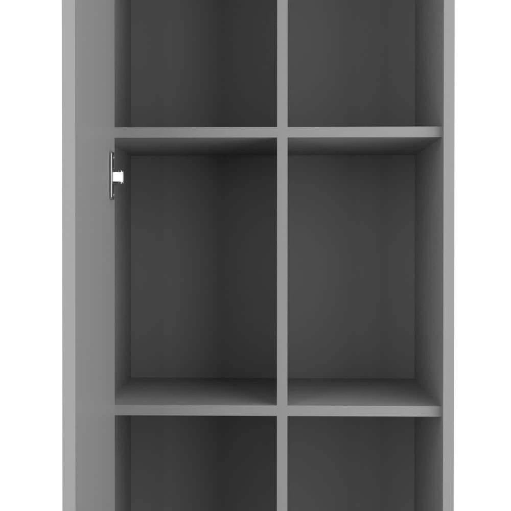 RST Brands Tridell 21 in. W x 14 in. D x 68 in. H Bathroom Cabinet in Gray 8 RST Brands Tridell 21 in. W x 14 in. D x 68 in. H Bathroom Cabinet in Gray - Image 6