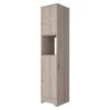 RST Brands Pinion 68 in. W x 15 in. D x 17 in. H Gray MDF Mid-Century Modern Linen Cabinet -Bathroom Cabinets Shop gray rst brands linen cabinets sl lcab 4 64 1000