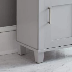 Glacier Bay Shaker Style 16 in. W x 12 in. D x 29.9 in. H Floor Cabinet in Dove Gray -Bathroom Cabinets Shop grey glacier bay linen cabinets 5337gyhd 1f 1000