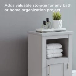 Glacier Bay Shaker Style 16 in. W x 12 in. D x 29.9 in. H Floor Cabinet in Dove Gray -Bathroom Cabinets Shop grey glacier bay linen cabinets 5337gyhd 76 1000