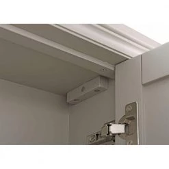 Home Decorators Collection Ashburn 23-1/2 in. W x 28 in. H x 7-88/100 in. D Bathroom Storage Wall Cabinet in Grey -Bathroom Cabinets Shop grey home decorators collection bathroom wall cabinets asgrw2327 4f 1000