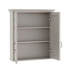 Home Decorators Collection Ashburn 23-1/2 in. W x 28 in. H x 7-88/100 in. D Bathroom Storage Wall Cabinet in Grey -Bathroom Cabinets Shop grey home decorators collection bathroom wall cabinets asgrw2327 77 1000