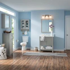 Home Decorators Collection Gazette 23-1/2 in. W x 31 in. H x 7-1/2 in. D Bathroom Storage Wall Cabinet with Glass Doors in Grey 19 Home Decorators Collection Gazette 23-1/2 in. W x 31 in. H x 7-1/2 in. D Bathroom Storage Wall Cabinet with Glass Doors in Grey -Bathroom Cabinets Shop grey home decorators collection bathroom wall cabinets gagw2431 31 1000