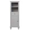 Home Decorators Collection Hamilton 18 in. W x 52-1/2 in. H Bathroom Linen Cabinet in Grey