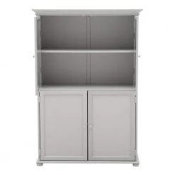 Home Decorators Collection Hampton Harbor 36 in. W x 14 in. D x 52-1/2 in. H Linen Storage Cabinet in Dove Grey -Bathroom Cabinets Shop grey home decorators collection linen cabinets bf 21014 dg 40 1000