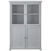 Home Decorators Collection Hampton Harbor 36 in. W x 14 in. D x 52-1/2 in. H Linen Storage Cabinet in Dove Grey -Bathroom Cabinets Shop grey home decorators collection linen cabinets bf 21014 dg 64 1000