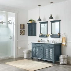 Home Decorators Collection Cottage 23-5/8 in. x 29-1/8 in. Wall Cabinet in Harbor Blue -Bathroom Cabinets Shop harbor blue home decorators collection bathroom wall cabinets ctbw2429 31 1000