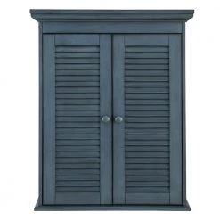 Home Decorators Collection Cottage 23-5/8 in. x 29-1/8 in. Wall Cabinet in Harbor Blue