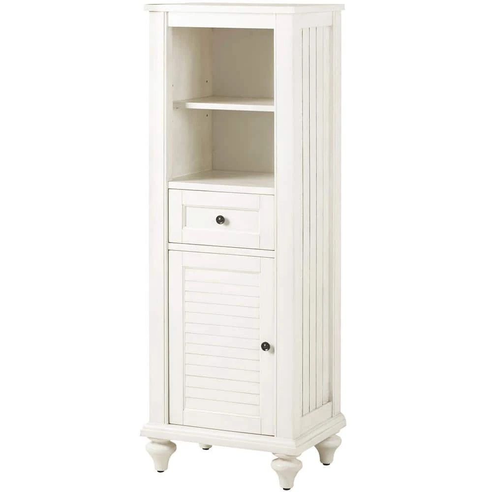 Home Decorators Collection Hamilton 18 in. W x 52-1/2 in. H Bathroom Linen Cabinet in Ivory 5 Home Decorators Collection Hamilton 18 in. W x 52-1/2 in. H Bathroom Linen Cabinet in Ivory - Image 3