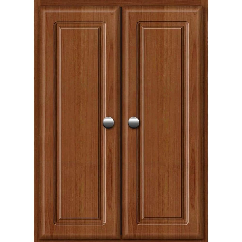 Simplicity by Strasser Ultraline 18 in. W x 5.5 in. D x 25 in. H Simplicity Wall Cabinet/Toilet Topper/Over the John in Medium Alder 3 Simplicity by Strasser Ultraline 18 in. W x 5.5 in. D x 25 in. H Simplicity Wall Cabinet/Toilet Topper/Over the John in Medium Alder