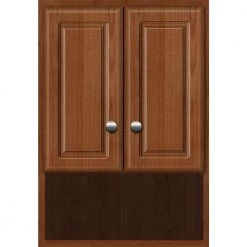 Simplicity by Strasser Ultraline 18 in. W x 8.5 in. D x 26 in. H Simplicity Wall Cabinet/Toilet Topper/Over the John in Medium Alder