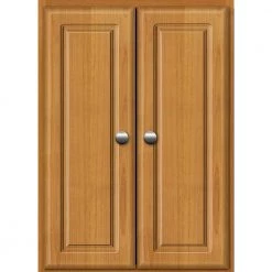 Simplicity by Strasser Ultraline 18 in. W x 5.5 in. D x 25 in. H Simplicity Wall Cabinet/Toilet Topper/Over the John in Natural Alder