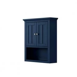 Home Decorators Collection Fremont 23 in. W x 7 in. D x 26 in. H Bathroom Storage Wall Cabinet in Navy Blue -Bathroom Cabinets Shop navy blue home decorators collection bathroom wall cabinets tj ftw2623blu 40 1000