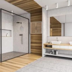 Evideco Stockholm 20.5 in. W Wall Mount Bath Wall Cabinet in Oak -Bathroom Cabinets Shop oak evideco bathroom wall cabinets 9903306 44 1000