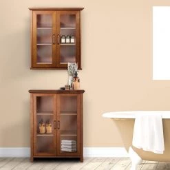 Unbranded Aida 20-1/2 in. W x 24 in. H x 8-1/2 in. D Bathroom Storage Wall Cabinet in Oil Oak Color 15 Unbranded Aida 20-1/2 in. W x 24 in. H x 8-1/2 in. D Bathroom Storage Wall Cabinet in Oil Oak Color -Bathroom Cabinets Shop oil oak bathroom wall cabinets hdt540 31 1000